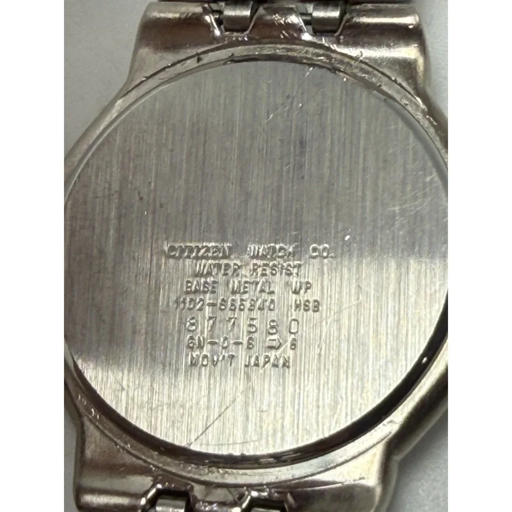 Citizen 1102-S65840 New Battery Mens Watch 35MM 6.75